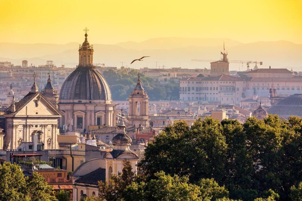 Gianicolo Elegant Art Oasis Apartment Rome Bagian luar foto